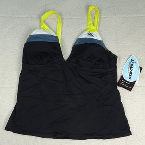 ZeroXposur Acid Yellow/Black Tankini
